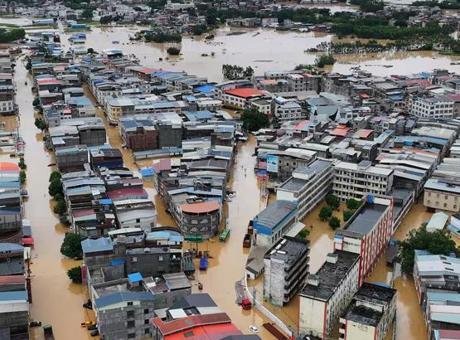 Çin’in güneyindeki Guangxi Zhuang Özerk Bölgesi’nde Temmuz ayı başlarında etkili