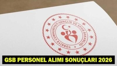 Kaynak:Cnnturk.com Gençlik ve Spor Bakanlığı tarafından gerçekleştirilecek 550 sözleşmeli personel