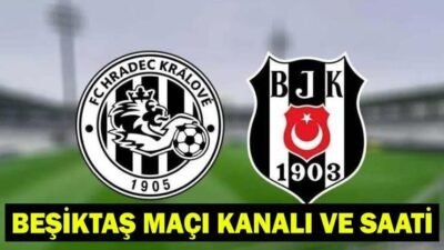HRADEC KRALOVE – BEŞİKTAŞ MAÇI KANALI | Beşiktaş maçı hangi kanalda, şifresiz mi? Beşiktaş maçı bugün saat kaçta? BJK Avrupa Ligi 3. ön eleme turu maç kadrosu/muhtemel 11’ler Kaynak:Cnnturk.com Haberlerimizi Google’da Takip Edin Gelişmelerden anında haberdar olun. Google’da