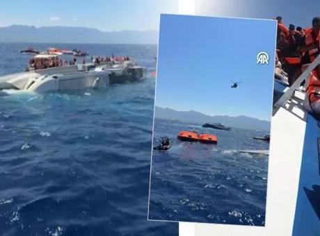 Girne açıklarında 267 kişiyi taşıyan katamaran tipi yolcu gemisi su