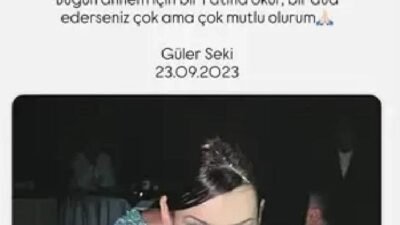 Kaynak Cnnturk.com Deniz Seki’nin annesi Güler Seki, 2023 yılının eylül