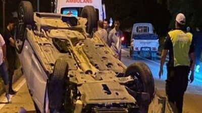 Kaza saat 00.30 sıralarında Ahmet Türkel Çevreyolu üzerinde meydana geldi.