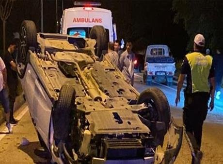 Kaza saat 00.30 sıralarında Ahmet Türkel Çevreyolu üzerinde meydana geldi.