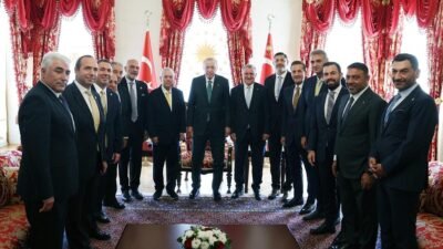 Cumhurbaşkanı Recep Tayyip Erdoğan, Fenerbahçe, Galatasaray, Beşiktaş ve Trabzonspor’un başkanlarını