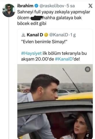 HAYSİYET’teki O Sahne Gerçek mi, Yapay Zeka mı? Doğukan Güngör Kamera Arkası Görüntülerle Yanıt Verdi Kanal D’nin yeni dizisi Haysiyet, yayınlanan sahneleriyle gündemde. Dizide Doğukan