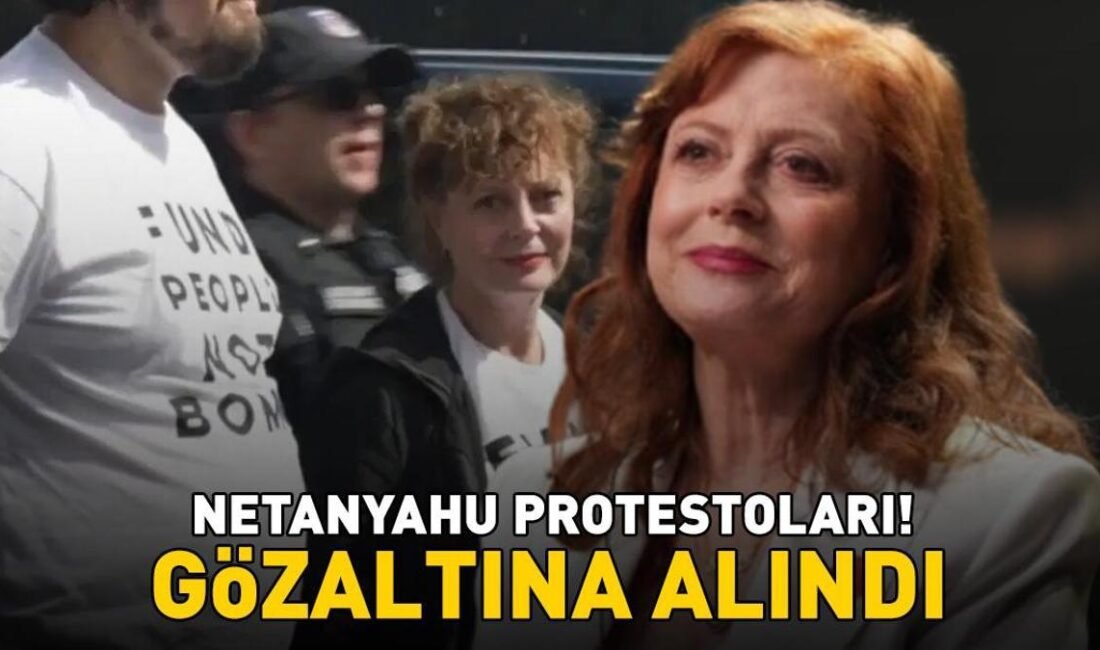 Netanyahu protestoları! Oscar ödüllü Hollywood yıldızı Susan Sarandon gözaltına alındı! İsrail Başbakanı Binyamin Netanyahu, Birleşmiş Milletler (BM) Genel Kurulunda konuşurken