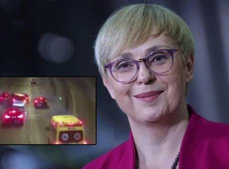 Slovenya Cumhurbaşkanı Natasa Pirc Musar’ın 31 Temmuz’da Kastelec Tüneli’nde geçirdiği