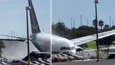 Miami Havalimanı’nda uçak pistten çıktı ▪️ ABD’de Amazon’a ait Boeing