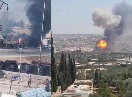 Suriye’nin İdlib vilayetindeki bir mühimmat deposunda meydana gelen patlamada bilanço