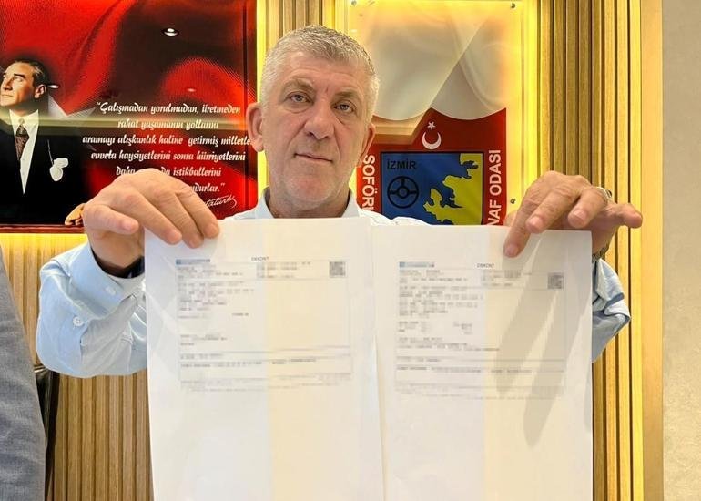 Kaynak İHA İzmir’de 920 liralık taksi ücretini banka havalesiyle ödemek