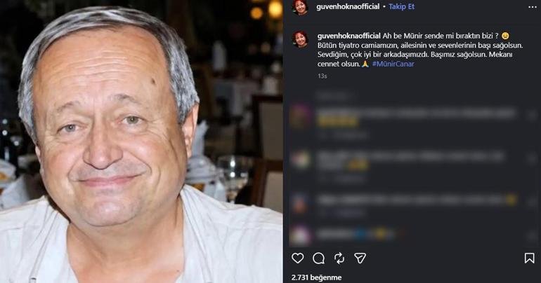 Yaprak Dökümü’nün Hayriye’siydi! Güven Hokna’dan Münir Canar’a veda: ‘Mekanı cennet olsun’ Kaynak Cnnturk.com Usta oyuncu Münir Canar’ın vefatı sanat camiasını yasa