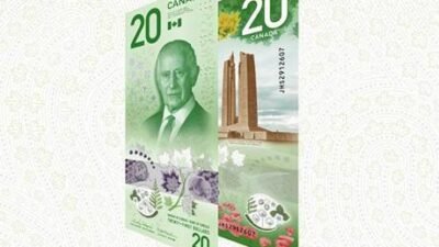 Yeni 20 dolarlık banknotlar görücüye çıktı! Görenler şaşırdı: ’70 yıl sonra bir ilk’ Kanada Merkez Bankası Başkanı Tiff Macklem, başkent Ottawa’da düzenlenen törenle