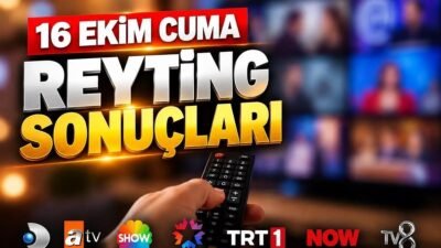 Kaynak Cnnturk.com 16 Ekim 2026 Cuma reyting sonuçları, televizyon ekranlarında