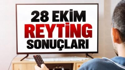 Kaynak HABER MERKEZİ 28 Ekim Çarşamba reyting sonuçları, televizyon izleyicileri