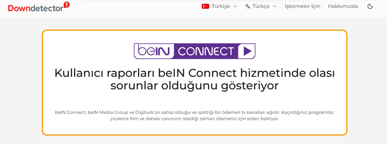 BEİN CONNECT ÇÖKTÜ MÜ? Bein Connect neden açılmıyor? Kaynak HABER MERKEZİ Bein Connect çöktü mü, neden açılmıyor sorularının