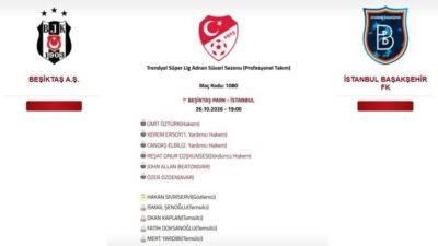 Kaynak HABER MERKEZİ Beşiktaş Başakşehir maçı hangi kanalda, saat kaçta,