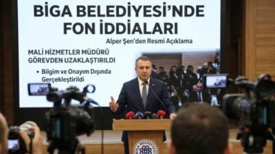 Türkiye gündemini sarsan fon skandalının Biga Belediyesi’ne uzandığı iddiaları üzerine