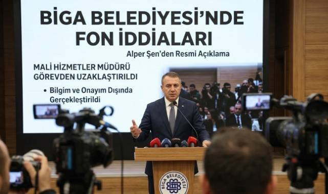 Türkiye gündemini sarsan fon skandalının Biga Belediyesi’ne uzandığı iddiaları üzerine