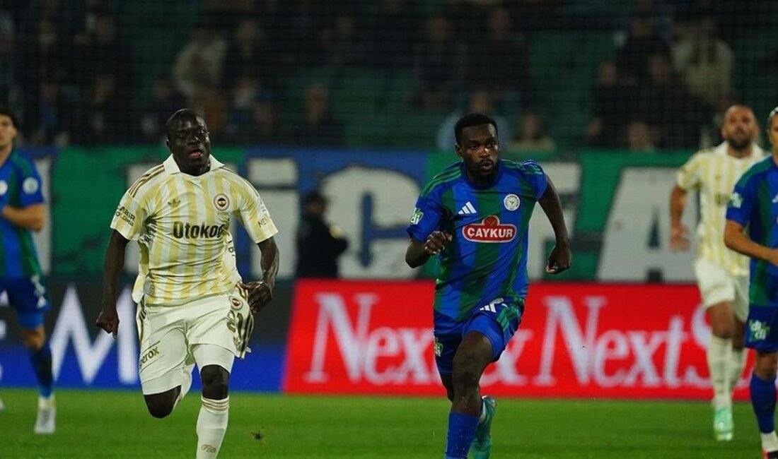 MAÇ SONUCU Çaykur Rizespor 0-3 Fenerbahçe GOL Çaykur Rizespor 0-3