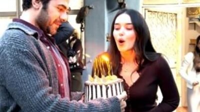 Kanal D’nin sevilen dizisi Haysiyet’in setinde, Aybüke Yılmaz için doğum