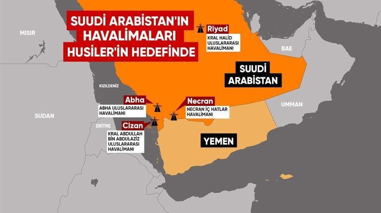 Husiler neden Suudi Arabistan’ın havalimanlarını hedef alıyor? Kaynak CNN TÜRK İran destekli Husiler, Suudi Arabistan’ın başkenti Riyad