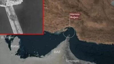 İran Devrim Muhafızları Ordusu, Hürmüz Boğazı’ndan geçmeye çalışan bir süper