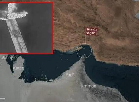 İran Devrim Muhafızları Ordusu, Hürmüz Boğazı’ndan geçmeye çalışan bir süper