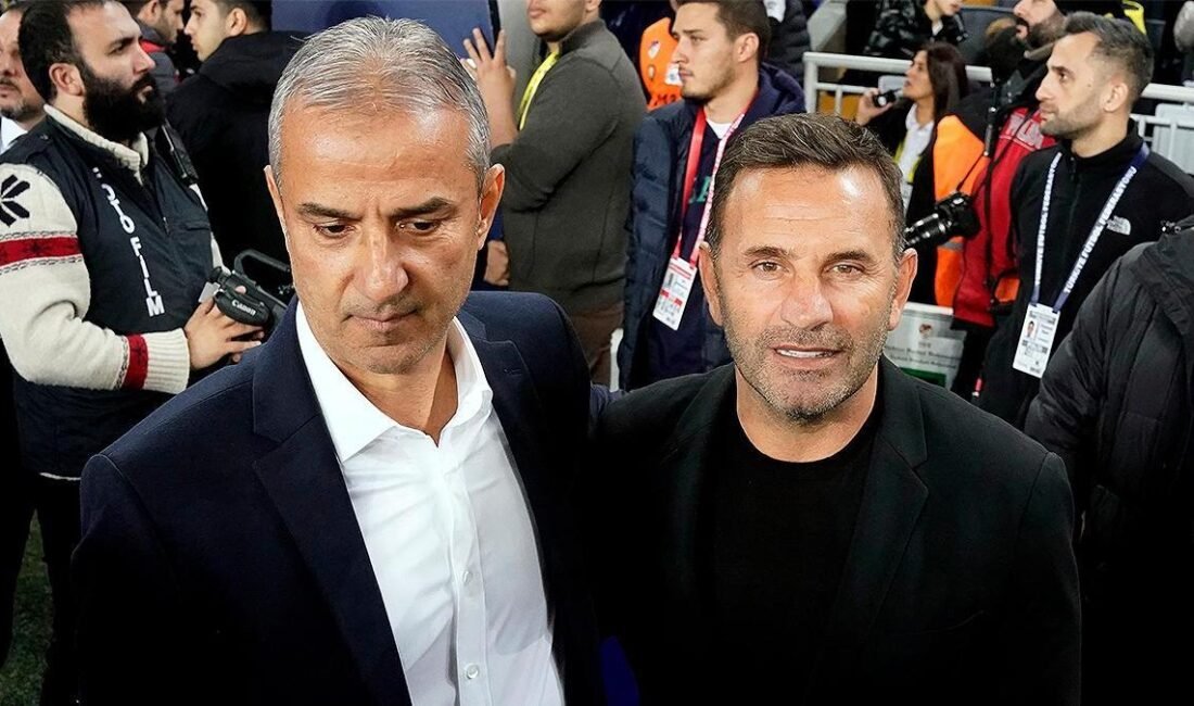 Kaynak İHA Galatasaray Teknik Direktörü Okan Buruk ile Fenerbahçe Teknik