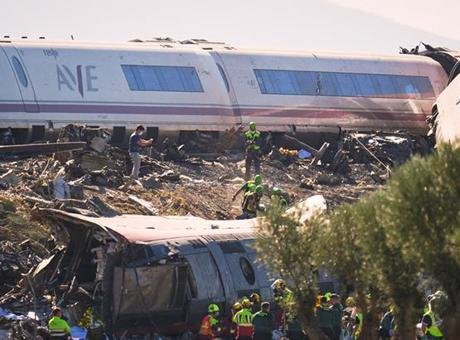 Hızlı tren kazasının meydana geldiği Kastilya La Mancha özerk bölgesindeki