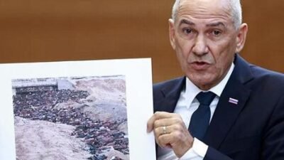 Slovenya Başbakanı Janez Jansa, dün parlamentoda Slovenya hükümetini Gazze konusunda