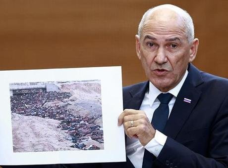 Slovenya Başbakanı Janez Jansa, dün parlamentoda Slovenya hükümetini Gazze konusunda