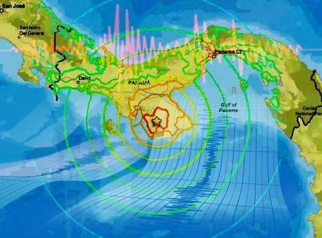 Orta Amerika ülkesi Panama’nın güneyinde 7,7 büyüklüğünde deprem meydana geldiği