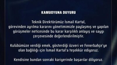 Kaynak HABER MERKEZİ Son dakika haberine göre; Fenerbahçe’de 4. İsmail