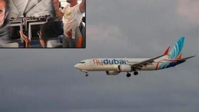 MİLLİYET.COM.TR / Dubai’den Tel Aviv’e gitmek üzere havalanan Flydubai uçağında